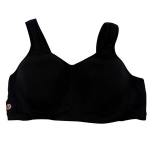 Livi Active Sports Bra Womens 38D Black Excellent Underwire High Impact Support